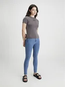 Spodenki damskie - Calvin Klein Dżinsy - Skinny fit - w kolorze błękitnym - miniaturka - grafika 1