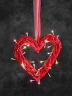 Ozdoby bożonarodzeniowe - Konstsmide Zawieszka dekoracyjna LED w kolorze czerwonym - wys. 32 cm - miniaturka - grafika 1