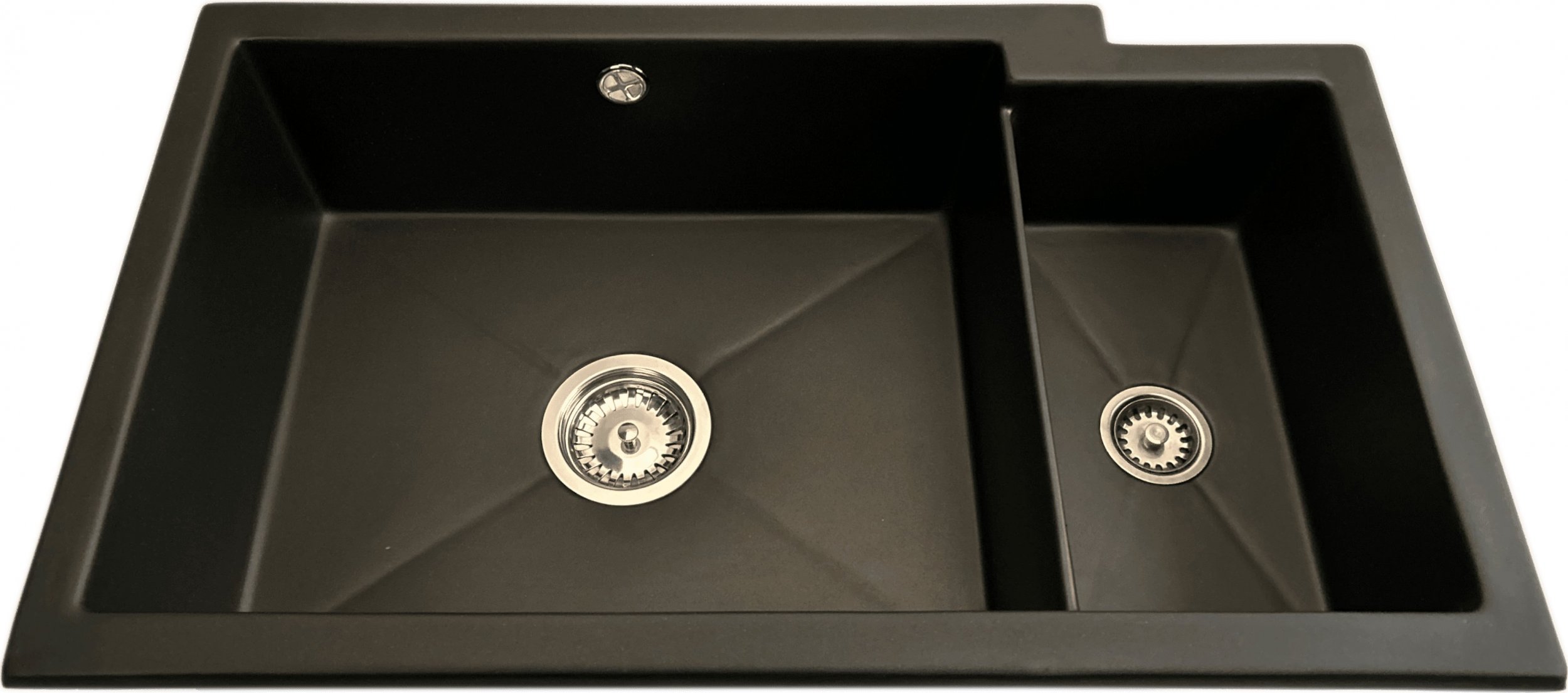 Zlewozmywak PREHNIT Zlewozmywak podblatowy AQVA DUO czarny