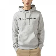 Bluzy męskie - Champion bluza męska z kapturem Hooded Sweatshirt 221809.EM021 XXL szary - miniaturka - grafika 1