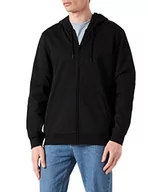 Bluzy męskie - Build Your Brand Męska bluza z kapturem Basic Zip Hoody, czarny, L - miniaturka - grafika 1