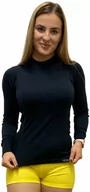 Koszulki sportowe damskie - SILUET T-shirt z długim rękawem - damska .3XL .czarny - miniaturka - grafika 1