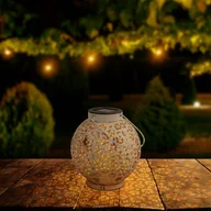 Lampy ogrodowe - Näve Lampa solarna LED 52854, biała, metalowa, 20 cm, IP44, zestaw 2 szt - miniaturka - grafika 1