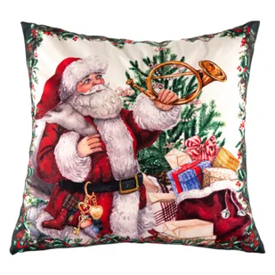Poduszka świąteczna 40 x 40 cm Mikołaj - Poduszki dekoracyjne - miniaturka - grafika 1