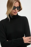 Swetry damskie - Joop! sweter kaszmirowy kolor czarny lekki z golfem 30043675 - miniaturka - grafika 1