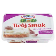 Sery - Piątnica - Twój Smak serek śmietankowy z czosnkiem - miniaturka - grafika 1