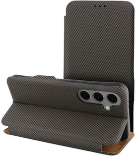 Kabura FOLIO Side Magnet kompatybilny z S-PEN do SAMSUNG S24 ULTRA brązowy - Etui i futerały do telefonów - miniaturka - grafika 1