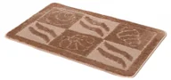 Dywaniki łazienkowe - Antypoślizgowy brązowy chodniczek łazienkowy P9-R73 - miniaturka - grafika 1
