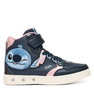 Sneakersy Geox J Skylin J568WH 0BCKN C0694 D Granatowy - Buty dla dziewczynek - miniaturka - grafika 1