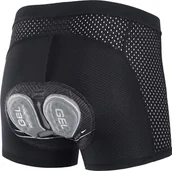 Spodenki rowerowe - Męskie spodenki rowerowe z wkładką Męskie spodenki rowerowe z wkładką Męskie spodenki rowerowe do jazdy na rowerze Bielizna rowerowa Czarna z czarną linią Asia - miniaturka - grafika 1