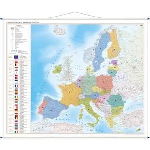 Unia Europejska mapa ścienna polityczna, 1:3 750 000 - Mapy i plansze edukacyjne - miniaturka - grafika 1