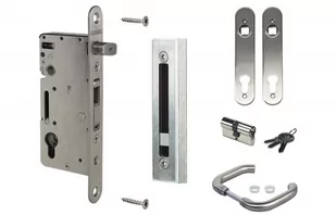 Zestaw do furtek drewnianych Locinox H-Wood Set (zamek nierdzewny, klamka z szyldami nierdzewnymi, wkładka, zaczep) - Zamki i wkładki Zestaw do furtek drewnianych Locinox H-Wood Set (zamek nierdzewny, klamka z szyldami nierdzewnymi, wkładka, zaczep) - Zamki i wkładki - miniaturka - grafika 1