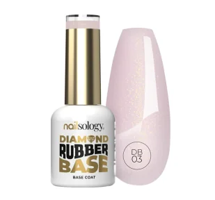 Clavier Nailsology Diamond Rubber Base baza do manicure hybrydowego DB03 Rosy Girl 8ml - Lakiery hybrydowe - miniaturka - grafika 1