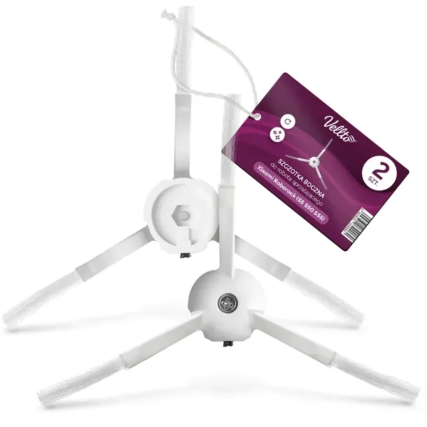 2x SZCZOTKA do Odkurzacza Xiaomi Roborock S5 S50 S55 Xiaowa E35 E20 BOCZNA