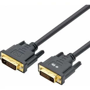 TB Kabel M-M 24+1 1.8 m. czarny, pozłacany AKXVD24 18B (AKTBXVD24DVI18B) - Kable - miniaturka - grafika 1