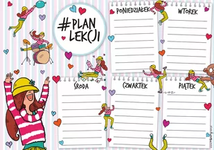 Henry, plan lekcji a5 dziewczyna - Szkolne artykuły papiernicze - miniaturka - grafika 1