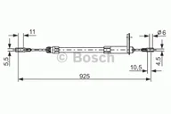 Linki hamulca postojowego - Bosch Linka hamulca BOSCH 1987477220 1987477220 - miniaturka - grafika 1
