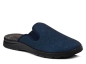 Kapcie damskie - Kapcie męskie domowe Inblu BG-59 granatowe pantofle skórzana wkładka-46 - miniaturka - grafika 1
