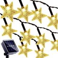 Girlandy - Girlanda solarna ogrodowa Gwiazdy Lampki 40L 5,8M - miniaturka - grafika 1