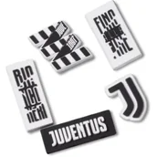 Glany damskie - Zestaw 5 przypinek Jibbitz™ Juventus 5-Pack 10012073 (CR360-a) Crocs - miniaturka - grafika 1