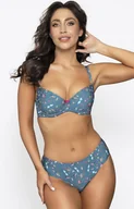 Majtki damskie - Blue Sky figi damskie klasyczne 2w1 plażowo-bieliźniane, Kolor niebieski-wzór, Rozmiar S, PariPari Lingerie - Intymna - miniaturka - grafika 1