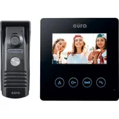 Domofony - Eura-Tech Wideodomofon Atira VDP-52A3 Czarny - miniaturka - grafika 1