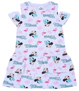 Szara, letnia sukienka z falbanką Myszka Minnie DISNEY 7 lat 122 cm - Sukienki - miniaturka - grafika 1
