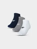 Skarpetki męskie - 4F Skarpetki casual przed kostkę (3-pack) męskie - multikolor 35-38 - miniaturka - grafika 1