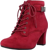 Botki damskie - Hirschkogel Damskie sztyblety, Bordo, 36 EU, bordo, 36 EU - miniaturka - grafika 1