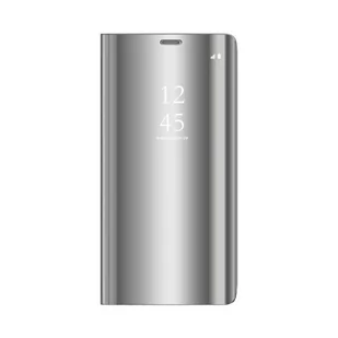 TelForceOne Etui Smart Clear View do Samsung Galaxy A14 5G srebrne - Etui i futerały do telefonów - miniaturka - grafika 1