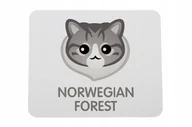 Podkładki pod mysz - Podkładka pod mysz z kotem norweskim leśnym - miniaturka - grafika 1