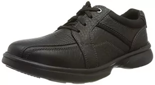 Clarks Męskie trampki Bradley Walk, Blk Tumbled Lea, 41 EU - Trampki męskie - miniaturka - grafika 1