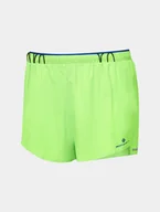 Spodnie sportowe męskie - RONHILL Spodenki do biegania męskie TECH RACE SHORTS fluo green/dark cobalt - miniaturka - grafika 1