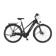 Rowery elektryczne - Fischer E-Bike Trekking VIATOR 4.2i rower elektryczny dla kobiet i mężczyzn, RH 45 cm, silnik środkowy 80 Nm, akumulator 36 V, czarny matowy, 45 cm-711 Wh - miniaturka - grafika 1