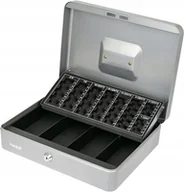 Sejfy i kasy pancerne - KASETA NA PIENIĄDZE ZAMYKANA Z DESKĄ DO LICZENIA MONET|30,5 x 24 x 8,5 cm - miniaturka - grafika 1