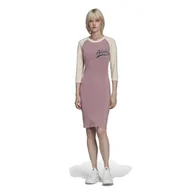 Sukienki i spódnice sportowe - Sukienka damska adidas HD9786 DRESS Różowa - miniaturka - grafika 1