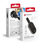 Powerbanki - Forcell Power bank indukcyjny F-Energy Mini Power Watch do Apple Watch, 1200mAh, czarny - miniaturka - grafika 1