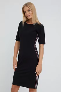Sukienki - DKNY sukienka kolor czarny mini prosta - - grafika 1