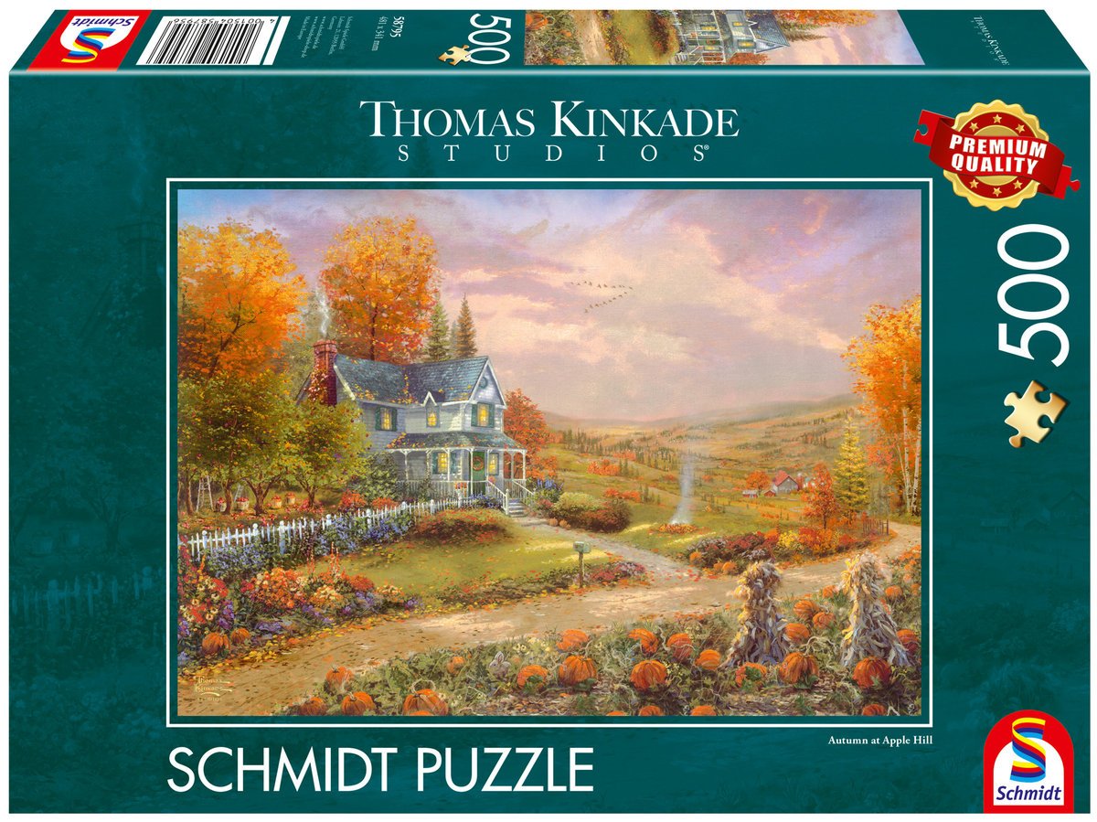 Schmidt, Puzzle PQ THOMAS KINKADE Jesień w Apple Hill, 500 el.