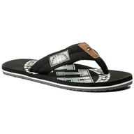 Klapki i japonki damskie - Tommy Hilfiger Japonki Essential Th Beach Sandal FM0FM01369 Black 990 - miniaturka - grafika 1