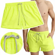 Kąpielówki męskie - ATLANTIC Neonowe Kąpielówki Męskie Szorty Plażowe Kąpielowe Krótkie - XXL - miniaturka - grafika 1
