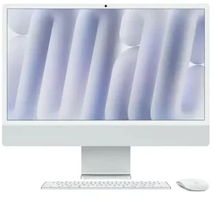 APPLE iMac Z1E2 59,62cm 23,5Zoll Standardglas M4 8C CPU/8C GPU/16C N.E. 16GB 1TB SSD Gbit Eth MM MaKey DE Silber - Zestawy komputerowe - miniaturka - grafika 1