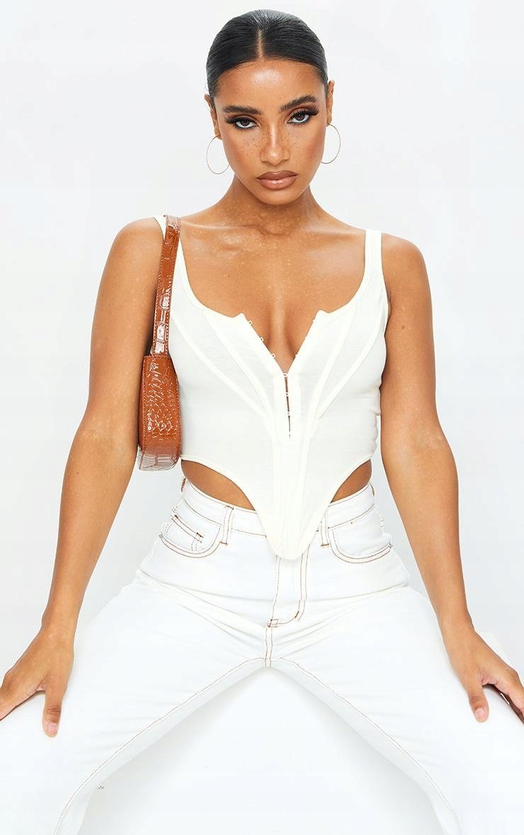 PLT TOP ŻÓŁTY KLASYCZNY DAMSKI NA HAFTKI 38 DBI