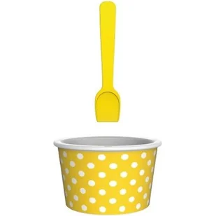 Zak! DESIGNS Miseczka na lody 8cm DESIGNS żółto-biała 1752-660 - Inne naczynia kuchenne - miniaturka - grafika 1