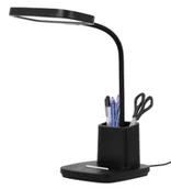 Lampy stojące - Czarna lampka na biurko z pojemnikiem na długopisy - A684 W2-Z04 - miniaturka - grafika 1