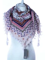 Apaszki i szaliki damskie - DAMSKA WZORZYSTA CHUSTA APASZKA ETNO Z FRĘDZLAMI - miniaturka - grafika 1