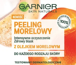 Naturals Garnier Garnier Skin Apricot Scrub peeling morelowy intensywne oczyszczenie 50ml - Peelingi do ciała - miniaturka - grafika 2