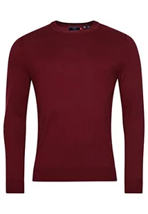Superdry Bluza męska z okrągłym dekoltem, Vineyard Red, M - Bluzy męskie - miniaturka - grafika 1