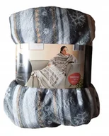 Koce - Koc Z Rękawami Mikrofibra 145 x 195 cm zimowy wzór - miniaturka - grafika 1