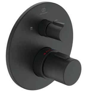 Ideal Standard CeraTherm - Bateria termostatyczna T100 na 2 urządzenia podtynkowe, kolor czarny A5815XG - Baterie wannowe i prysznicowe - miniaturka - grafika 1